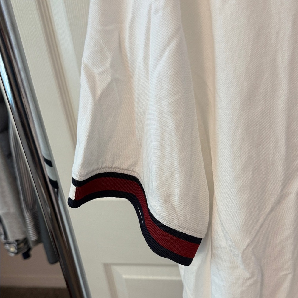 Tommy Hilfiger White Polo Shirt with Red and Blue Accents - Picture 4 of 5